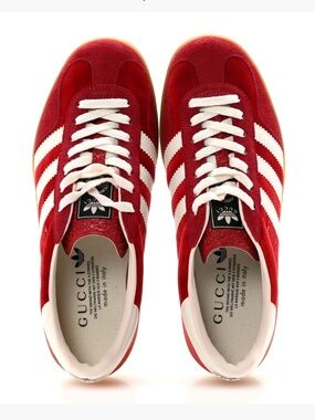 GUCCI X ADIDAS Softy Velvet Suede Madeira Demetra Mens Gazelle Sneakers 8